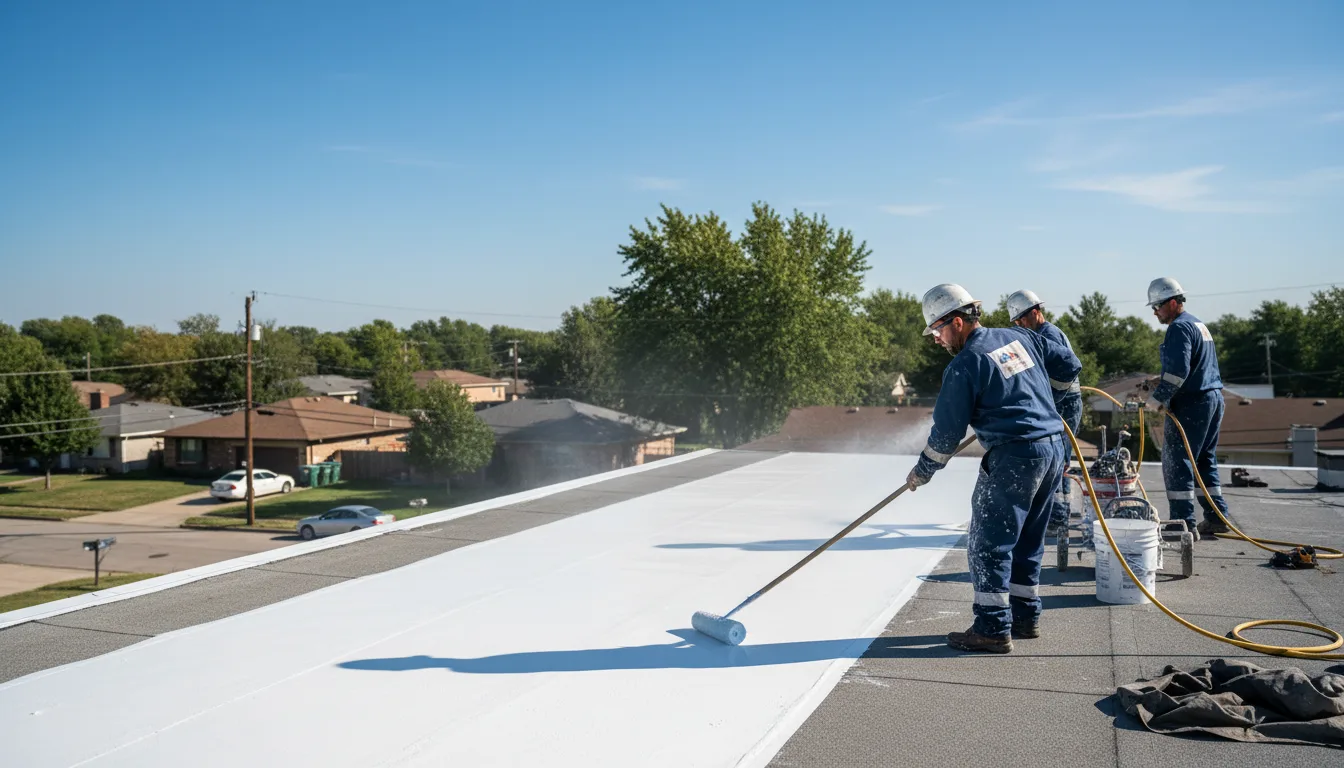 Commercial roof coating in Hampton, MN near me